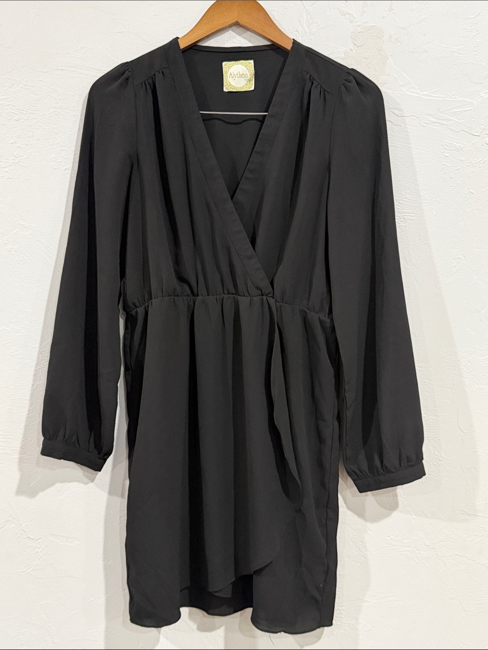 Alythea Black Long-Sleeve Dress